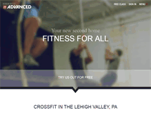 Tablet Screenshot of crossfitadvanced.com